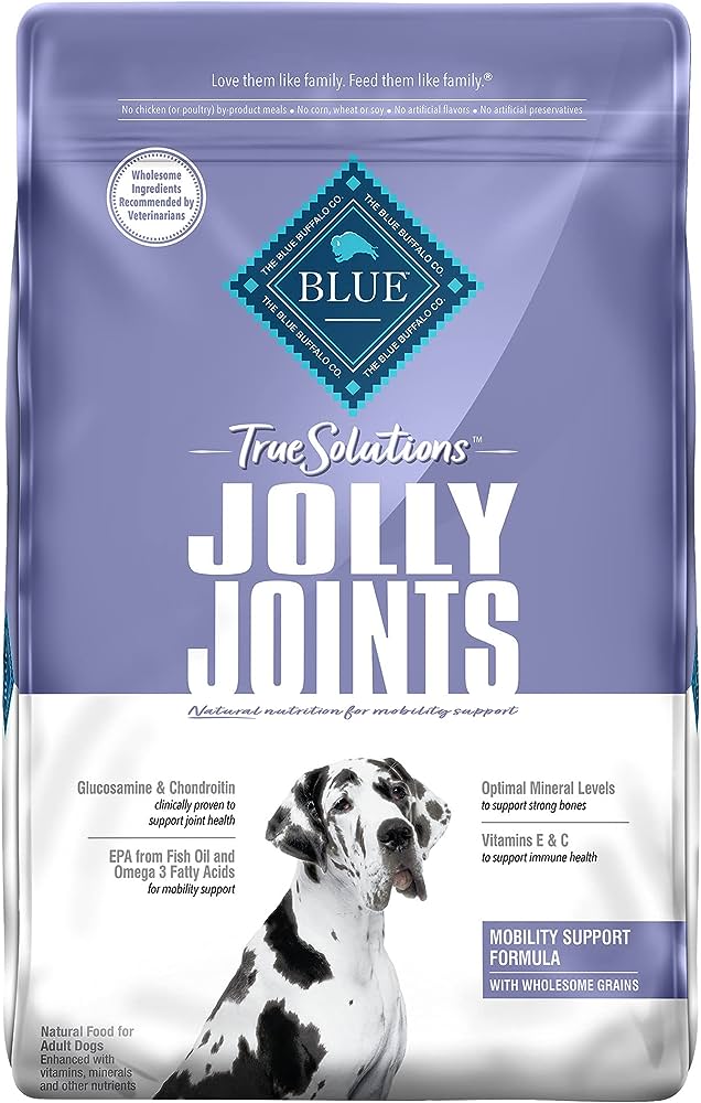 Amazon.Com: Blue Buffalo True Solutions Jolly Joints Natural Mobility  Support Adult Dry Dog Food, Chicken 24-Lb : Pet Supplies