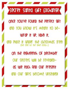 7 Best Secret Santa Rules Ideas | Secret Santa, Secret Santa Rules, Secret  Santa Gifts