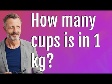 How many cups is in 1 kg?