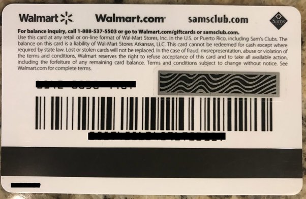 Were Is The Pin Number Located On Your Walmart Giftcard? - Quora