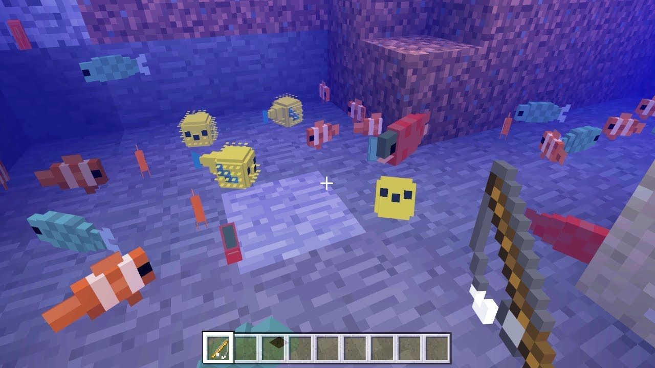 How To See Fish Under Water In Minecraft Pocket Edition - Youtube