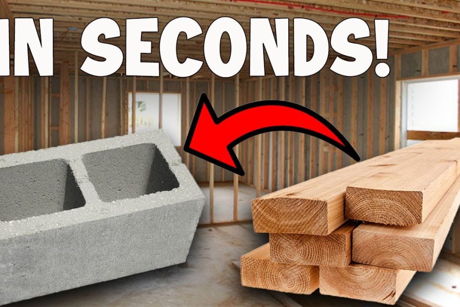 How To Attach Wood To Cement In Seconds! How To Attach A 2X4 To Cinder  Blocks Fast And Easy! - Youtube