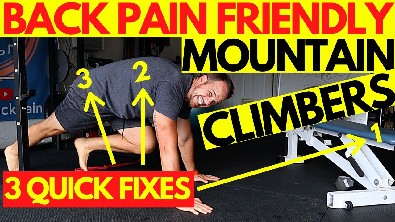 Mountain Climbers Exercise Video - Best Way To Do Them - Low Impact Cardio  Technique For Bad Backs! - Youtube