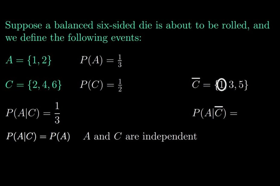 Independent Events (Basics Of Probability: Independence Of Two Events) -  Youtube