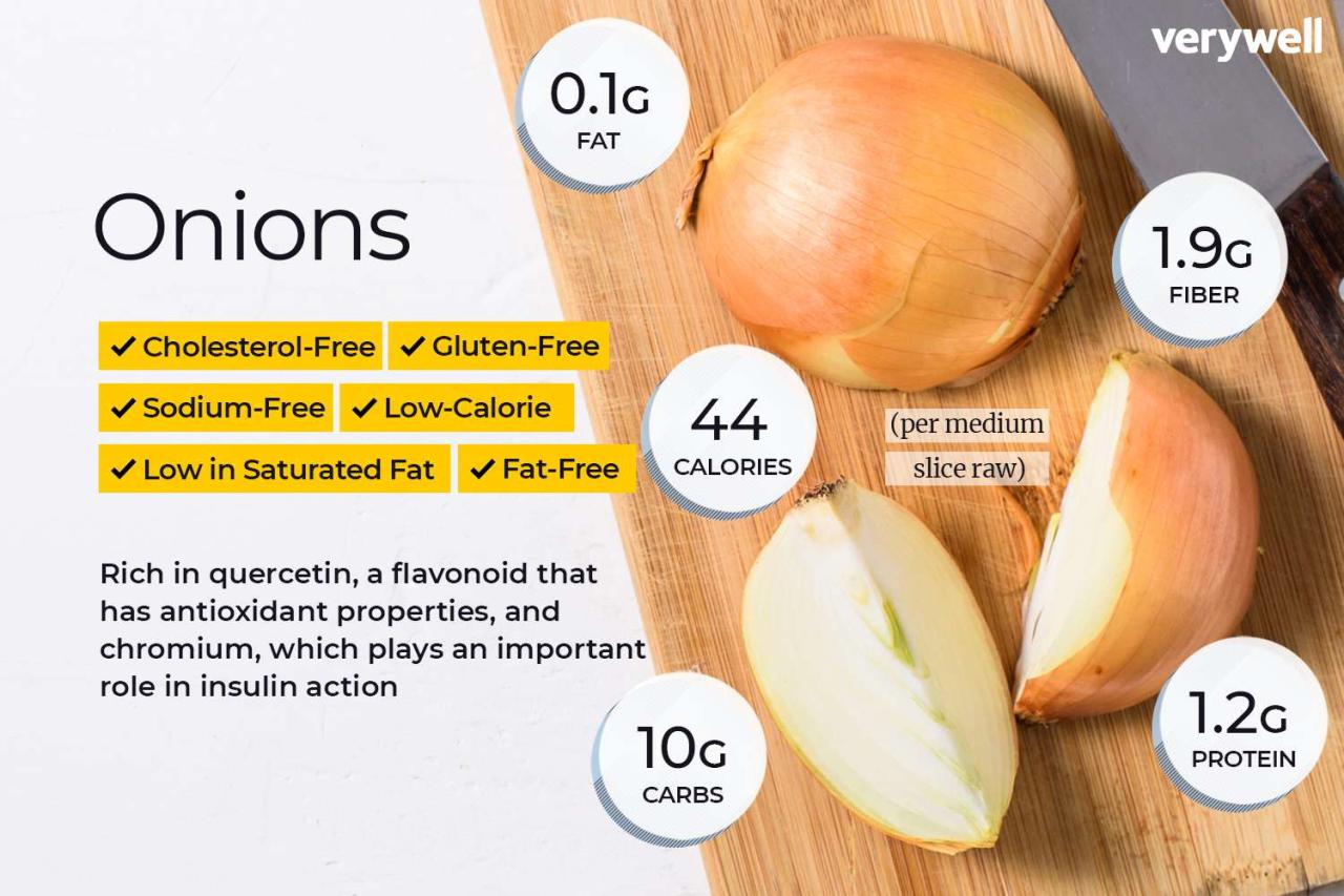 Onion Nutrition Facts And Health Benefits
