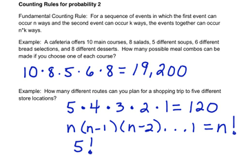 Counting Rules For Probability 2 | Educreations